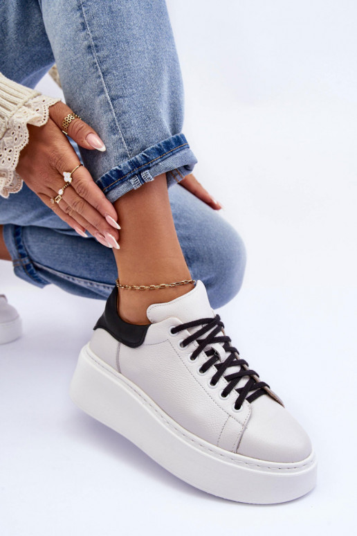 Dames sportschoenen Leer met platform INit-zInart Lemar 10150