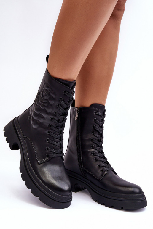 sich Zuarm laufen Haut hohe Reitstiefel Stiefel S.Barski MR870-25 schZuarze Farbe