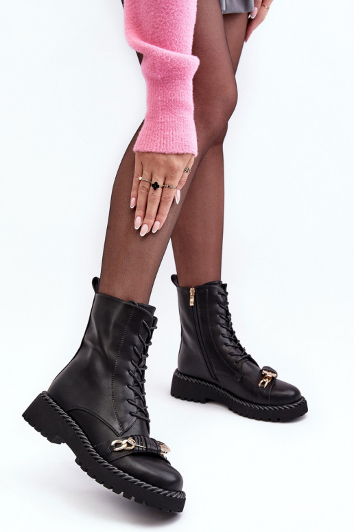 Damenstiefel hohe Reitstiefel mit Ornamenten schZuarze Farbe S.Barski MR870-68 Damenstiefel hohe Reitstiefel mit Ornamenten schZuarze Farbe S.Barski MR870-68