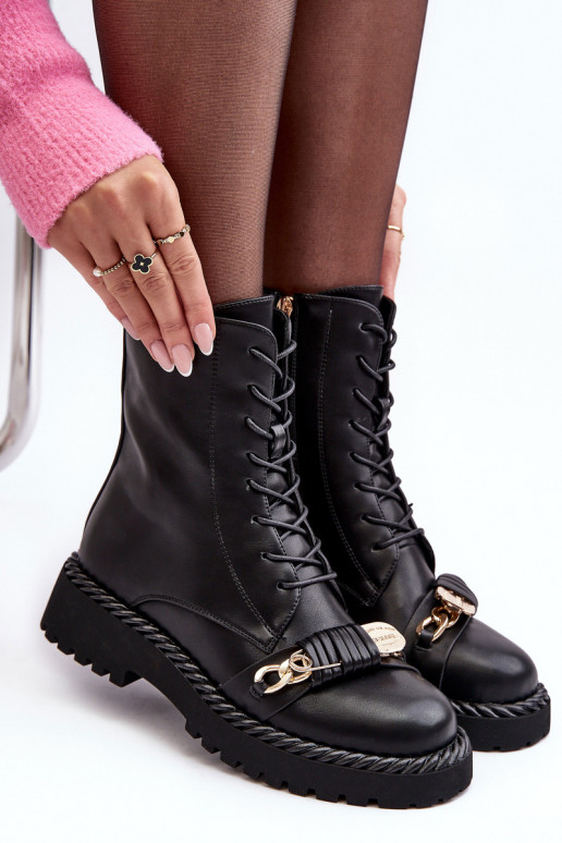 Damenstiefel hohe Reitstiefel mit Ornamenten schZuarze Farbe S.Barski MR870-68 Damenstiefel hohe Reitstiefel mit Ornamenten schZuarze Farbe S.Barski MR870-68