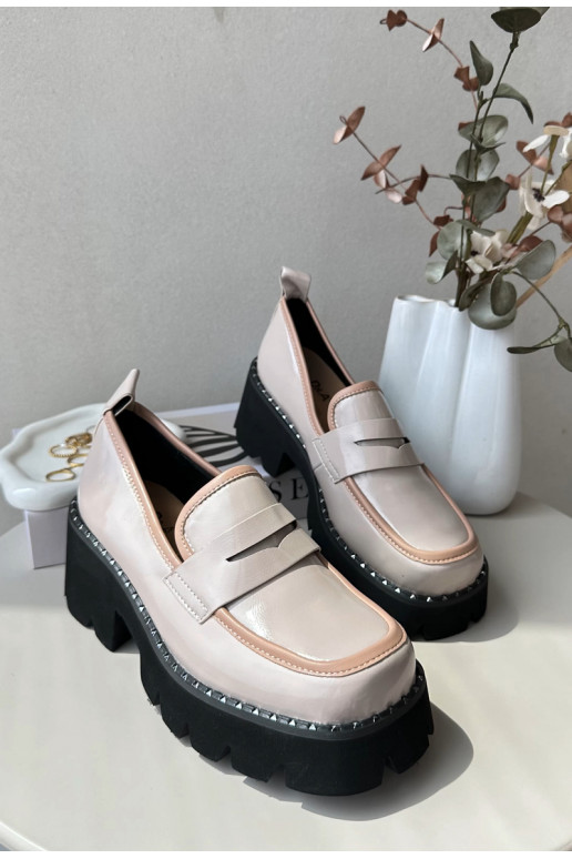 Peau Féminin Mocassins D&A MR870-32 beige