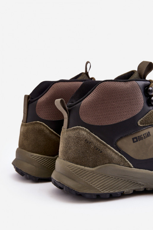 Mâle bottes de randonnée réchauffer couleur verte Big Star MM174333 Mâle bottes de randonnée réchauffer couleur verte Big Star MM174333