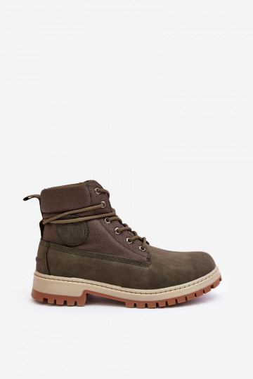 Männlich Stiefel Schuhe Memory Foam Khaki-Farbe Big Star KK174205 2