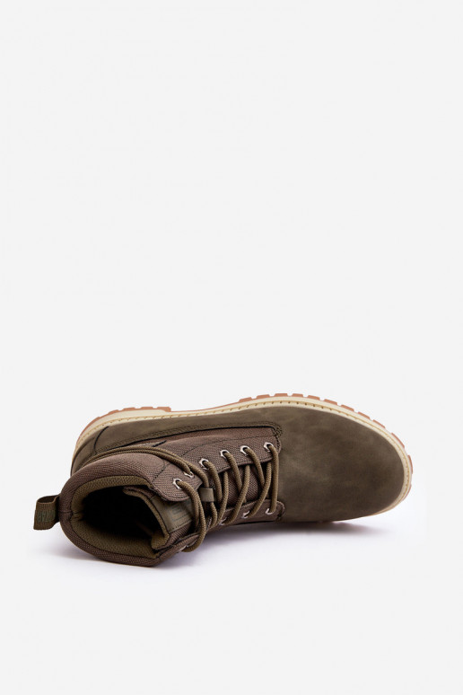 Männlich Stiefel Schuhe Memory Foam Khaki-Farbe Big Star KK174205 Männlich Stiefel Schuhe Memory Foam Khaki-Farbe Big Star KK174205