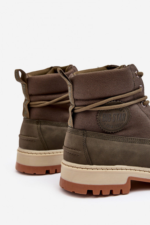 Männlich Stiefel Schuhe Memory Foam Khaki-Farbe Big Star KK174205 Männlich Stiefel Schuhe Memory Foam Khaki-Farbe Big Star KK174205