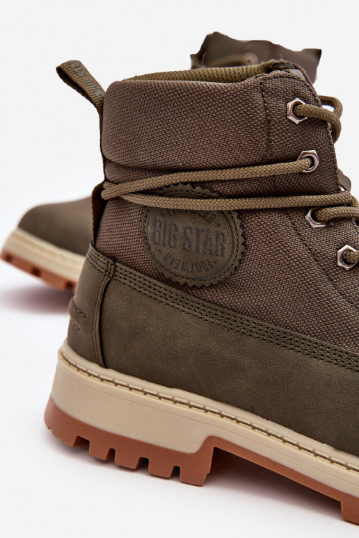 Männlich Stiefel Schuhe Memory Foam Khaki-Farbe Big Star KK174205 Männlich Stiefel Schuhe Memory Foam Khaki-Farbe Big Star KK174205