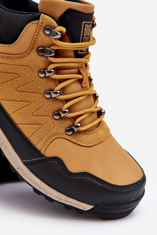 Feminin Beheizte INanderschuhe braune Farbe Big Star MM274479 Feminin Beheizte INanderschuhe braune Farbe Big Star MM274479