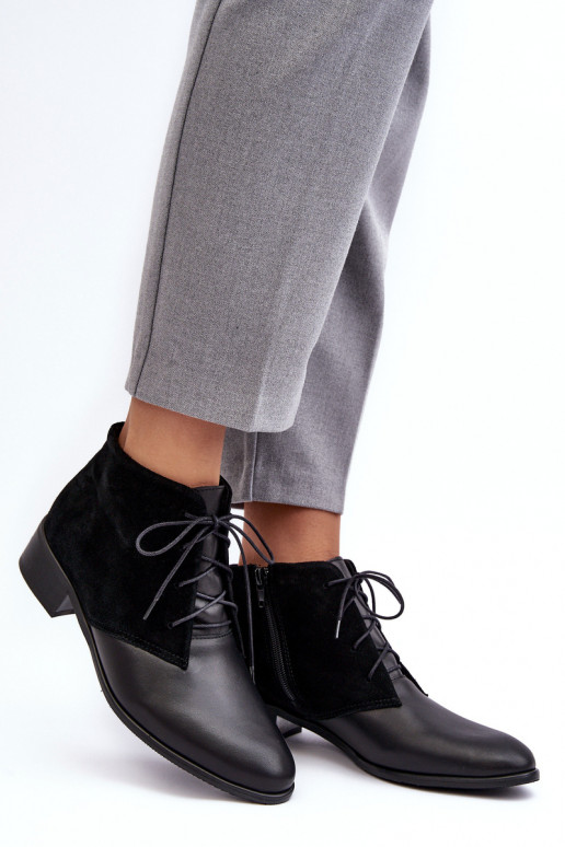 Modisch Feminin Schnürstiefel schZuarze Farbe Kefora Modisch Feminin Schnürstiefel schZuarze Farbe Kefora