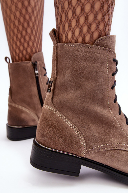 Pratique en daim réchauffer Bottes marron Lemar Revin Pratique en daim réchauffer Bottes marron Lemar Revin