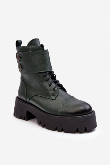 Haut Hohe Reitstiefel grüne Farbe Lemar Anceria