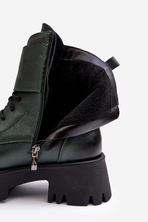 Peau Bottes d équitation hautes couleur verte Lemar Anceria Peau Bottes d équitation hautes couleur verte Lemar Anceria