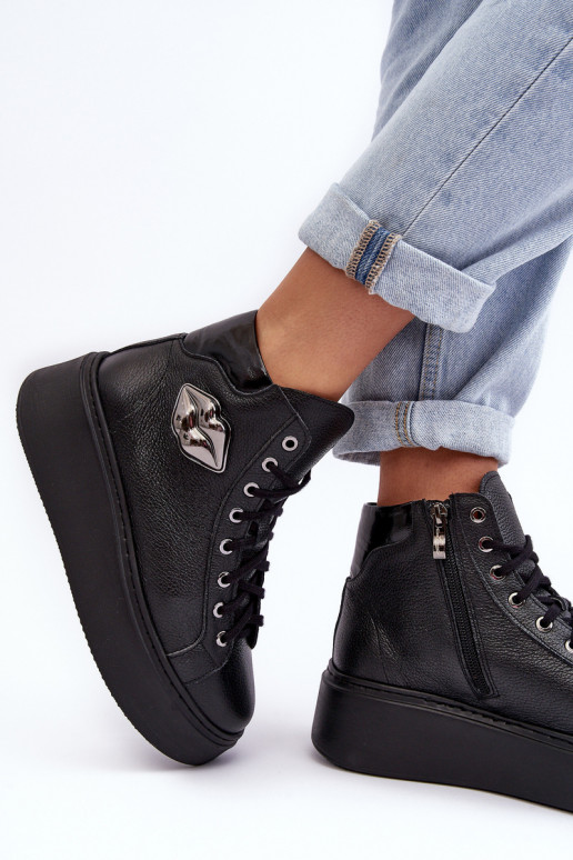 Freizeitschuhe Groß mit Reißverschlüssen Lemar schZuarze Farbe Katerin Freizeitschuhe Groß mit Reißverschlüssen Lemar schZuarze Farbe Katerin