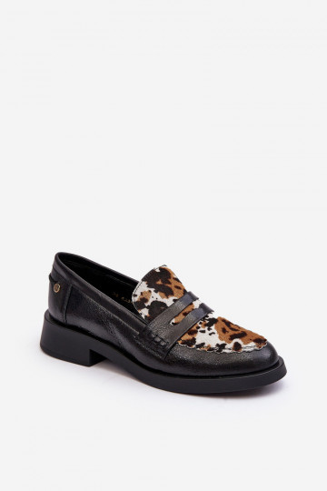 Leren dames mocassins Tai turiciejka 06250-01 zwarte kleur 2