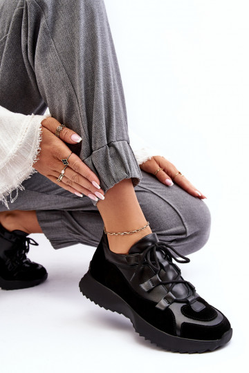 Leer sportschoenen Dames M01/2 Zazoo zInart