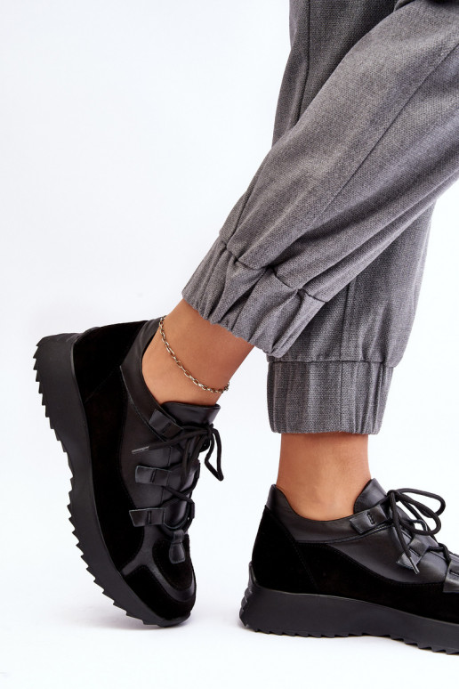 Peau baskets Féminin M01/2 Zazoo couleur noire Peau baskets Féminin M01/2 Zazoo couleur noire