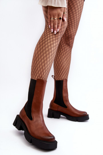 Stiefel Laura Messi 2693/229 braune Farbe