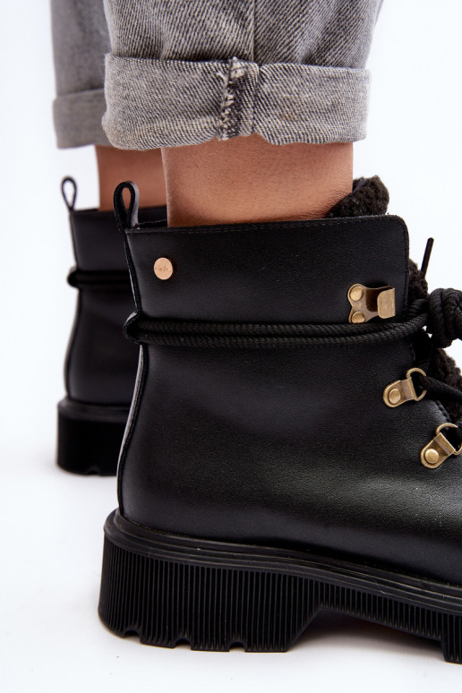 Peau Bottes chaussures Féminin GOE MM2N4082 couleur noire