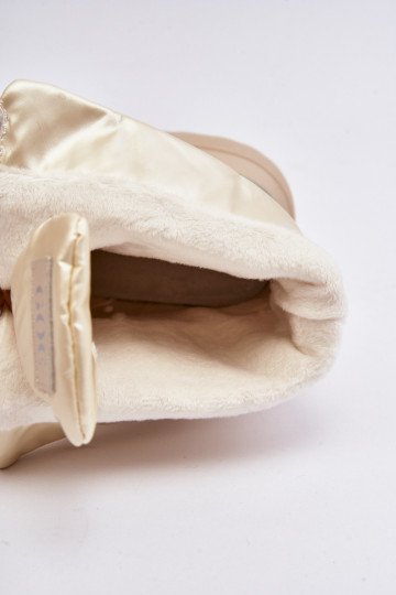 Schneestiefel Feminin Auf dicker Sohle mit Reißverschlüssen GOE MM2N4079 Beige 2