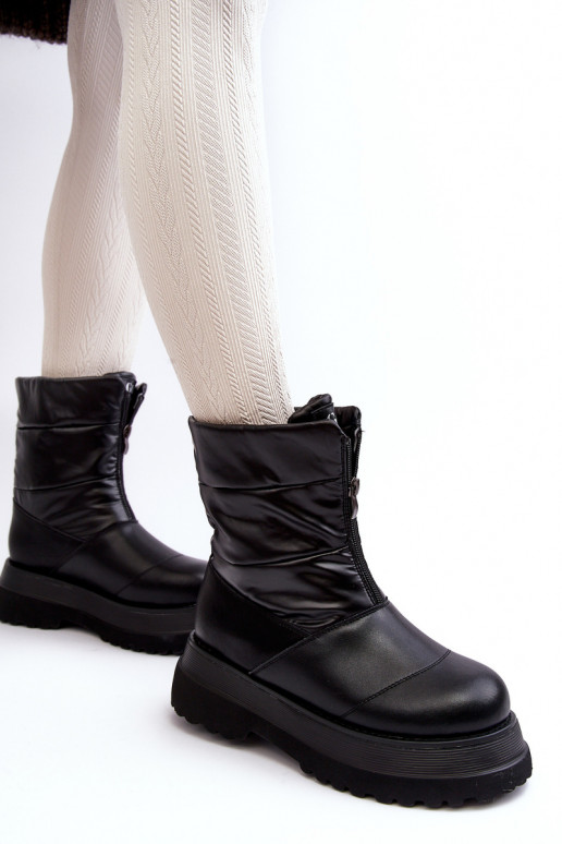 SneeuIn laarzen Dames Op dikke zool met ritssluitingen GOE MM2N4078 zInart SneeuIn laarzen Dames Op dikke zool met ritssluitingen GOE MM2N4078 zInart