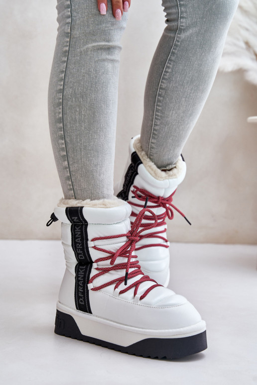 Bottes de neige Féminin Sur une semelle épaisse Végétalien D.Franklin DFSH371007 couleur blanche Bottes de neige Féminin Sur une semelle épaisse Végétalien D.Franklin DFSH371007 couleur blanche