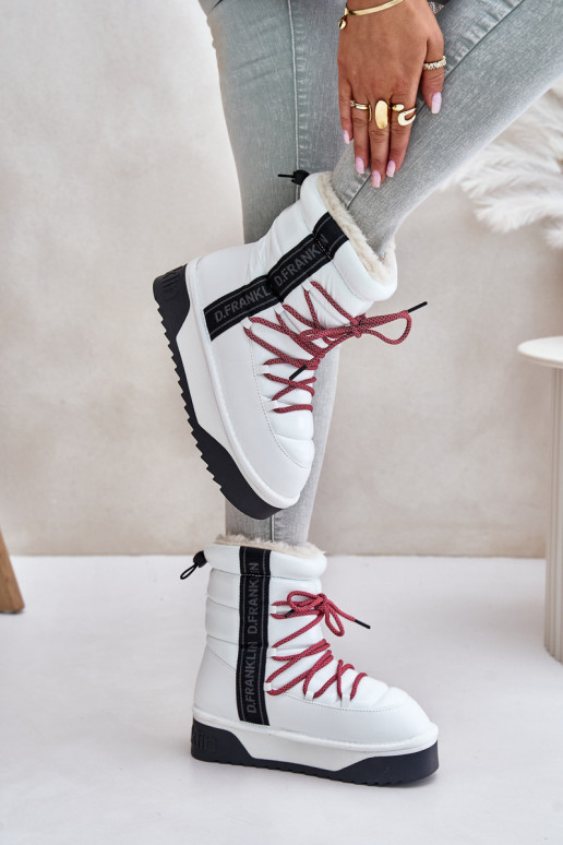 Schneestiefel Feminin Auf dicker Sohle Vegan D.Franklin DFSH371007 Zueiße Farbe Schneestiefel Feminin Auf dicker Sohle Vegan D.Franklin DFSH371007 Zueiße Farbe