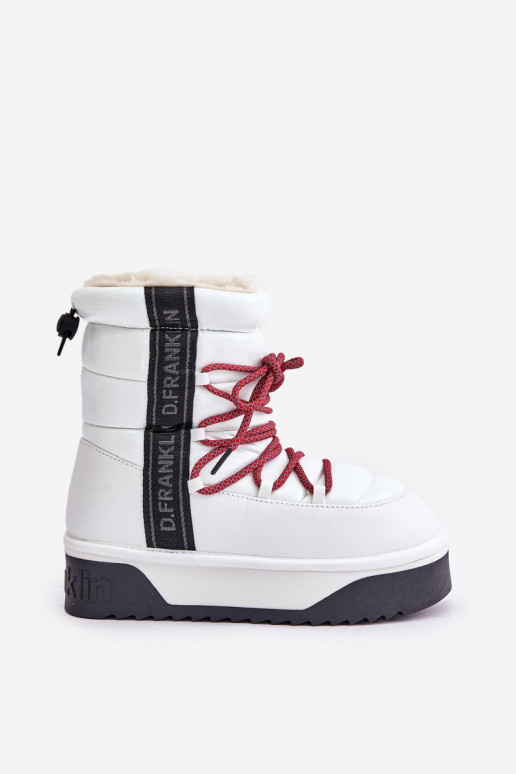 Bottes de neige Féminin Sur une semelle épaisse Végétalien D.Franklin DFSH371007 couleur blanche Bottes de neige Féminin Sur une semelle épaisse Végétalien D.Franklin DFSH371007 couleur blanche