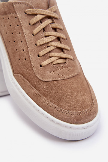 Baskets en suédine pour hommes Zazoo 1544 couleur sable 2