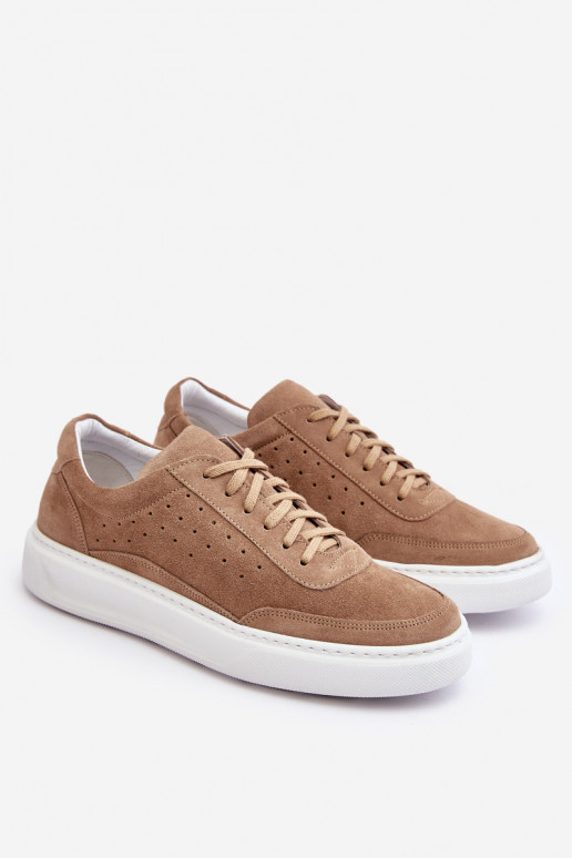 Männlich Turnschuhe aus INildleder Zazoo 1544 Beige Männlich Turnschuhe aus INildleder Zazoo 1544 Beige