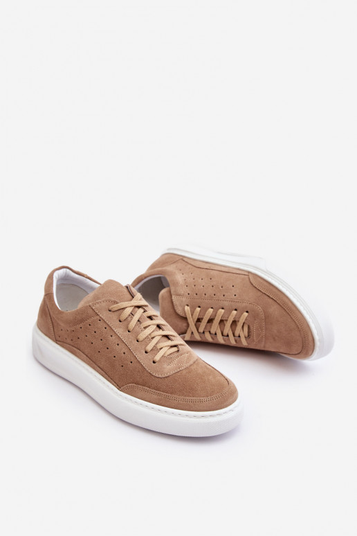 Männlich Turnschuhe aus INildleder Zazoo 1544 Beige Männlich Turnschuhe aus INildleder Zazoo 1544 Beige