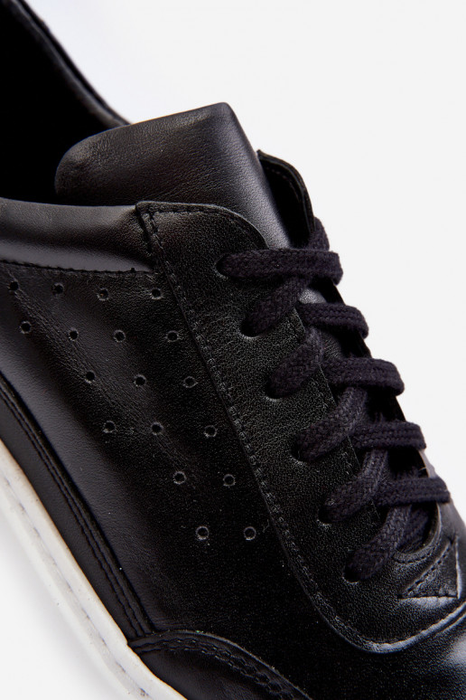 Männlich Turnschuhe Haut Zazoo 1544 schZuarze Farbe Männlich Turnschuhe Haut Zazoo 1544 schZuarze Farbe