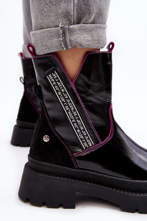 Haut Feminin Stiefel Es mussciejka 06236-15 schZuarze Farbe Haut Feminin Stiefel Es mussciejka 06236-15 schZuarze Farbe