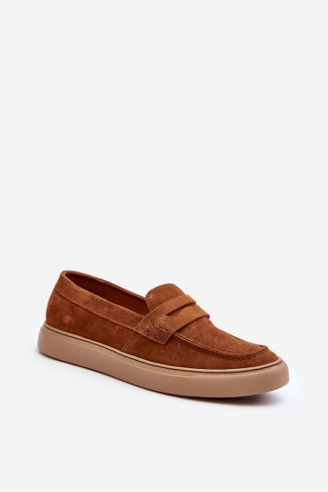 aus INildleder Männer Schuhe Mokassins Zazoo 1574 braune Farbe