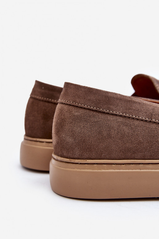 van suède Het heeftnnenschoenen Mocassins Zazoo 1574 beige van suède Het heeftnnenschoenen Mocassins Zazoo 1574 beige