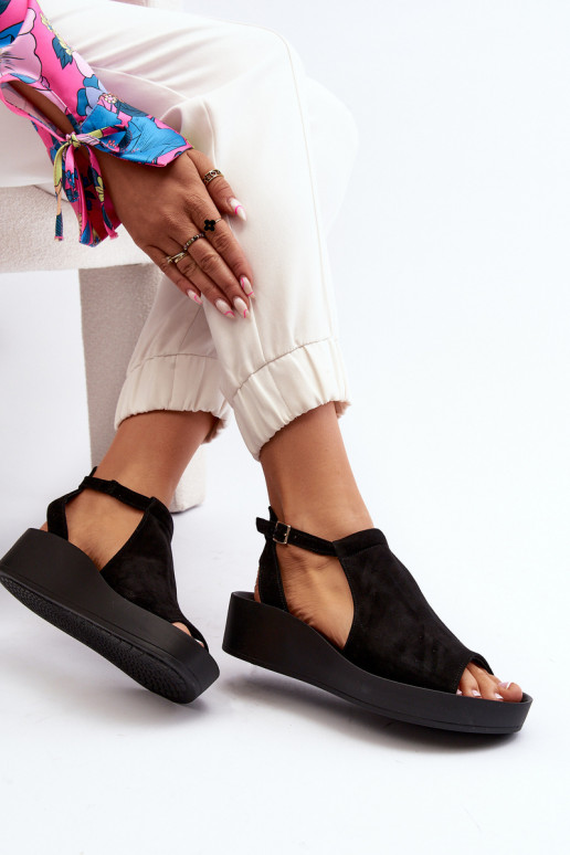 Zazoo 2914 Suède damessandalen zInart Zazoo 2914 Suède damessandalen zInart