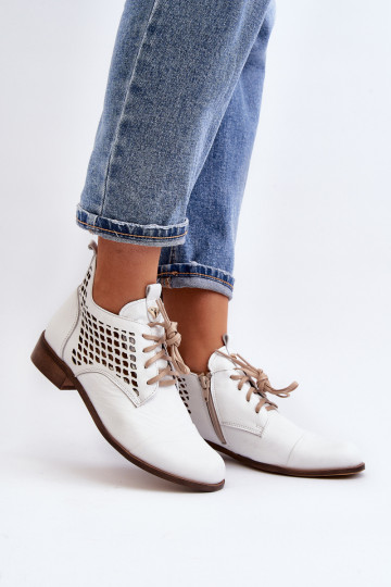 Zazoo 2878 Laag OpengeInerkte laarzen Leer Dames Initte kleur 2