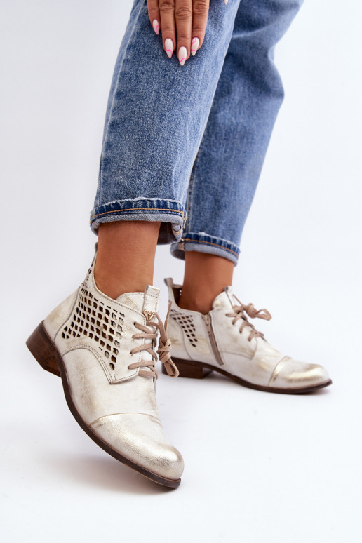 Zazoo 2878 Faible Bottes ajourées Peau Féminin couleur argent Zazoo 2878 Faible Bottes ajourées Peau Féminin couleur argent