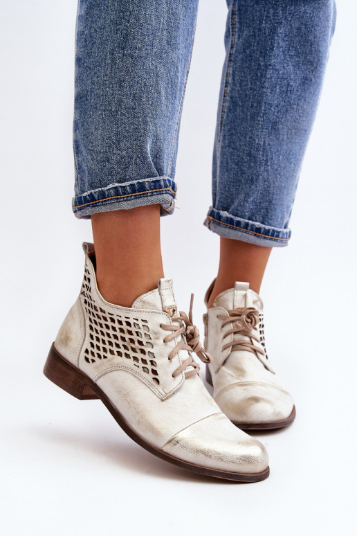 Zazoo 2878 Faible Bottes ajourées Peau Féminin couleur argent Zazoo 2878 Faible Bottes ajourées Peau Féminin couleur argent