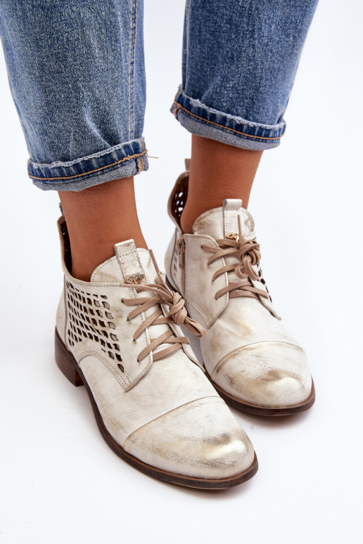 Zazoo 2878 Faible Bottes ajourées Peau Féminin couleur argent Zazoo 2878 Faible Bottes ajourées Peau Féminin couleur argent