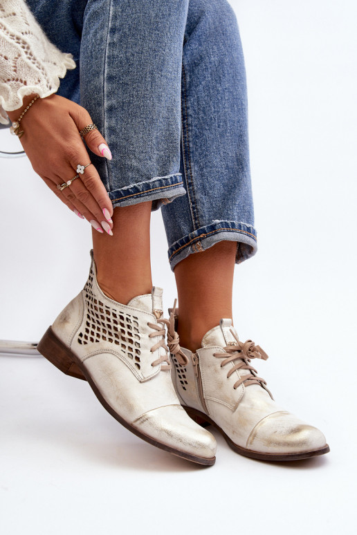 Zazoo 2878 Faible Bottes ajourées Peau Féminin couleur argent Zazoo 2878 Faible Bottes ajourées Peau Féminin couleur argent