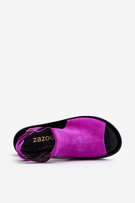 Zazoo 2914 INildledersandalen für Damen pinke Farbe Zazoo 2914 INildledersandalen für Damen pinke Farbe
