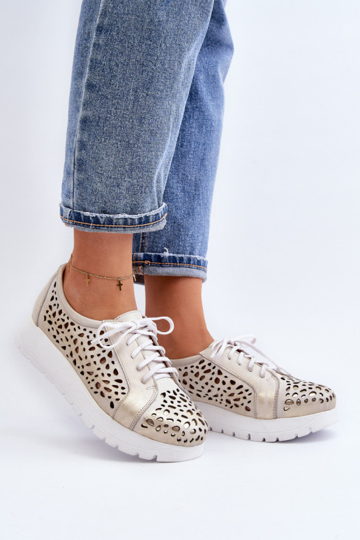 Zazoo 2821 Haut Schuhe Feminin mit durchbrochenen Elementen goldene Farbe Zazoo 2821 Haut Schuhe Feminin mit durchbrochenen Elementen goldene Farbe