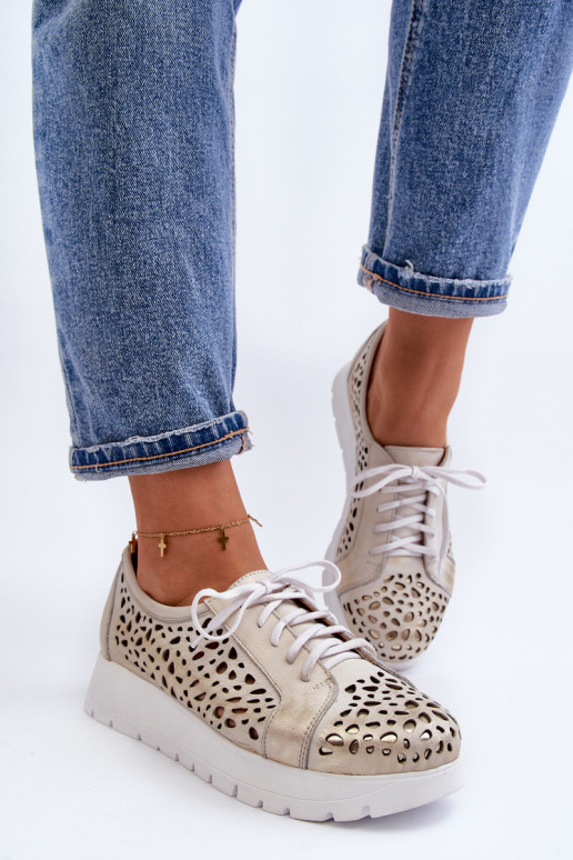 Zazoo 2821 Haut Schuhe Feminin mit durchbrochenen Elementen goldene Farbe Zazoo 2821 Haut Schuhe Feminin mit durchbrochenen Elementen goldene Farbe