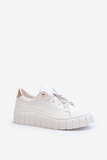Zazoo 2919 Dames Leer schoenen Op dikke zool Initte kleur 2