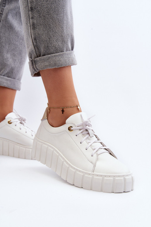 Zazoo 2919 Féminin Peau chaussures Sur une semelle épaisse couleur blanche Zazoo 2919 Féminin Peau chaussures Sur une semelle épaisse couleur blanche