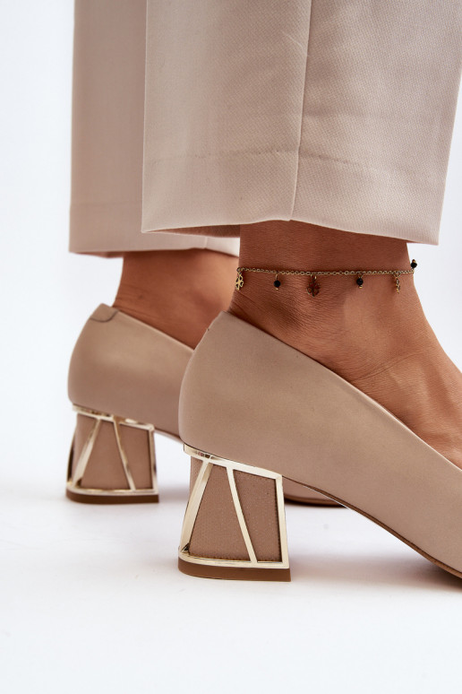 Style élégant Chaussures avec des ornements Laura Messi 2740 beige Style élégant Chaussures avec des ornements Laura Messi 2740 beige