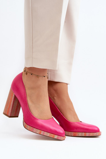 Chaussures avec des talons Laura Messi 2746 couleur rose 2