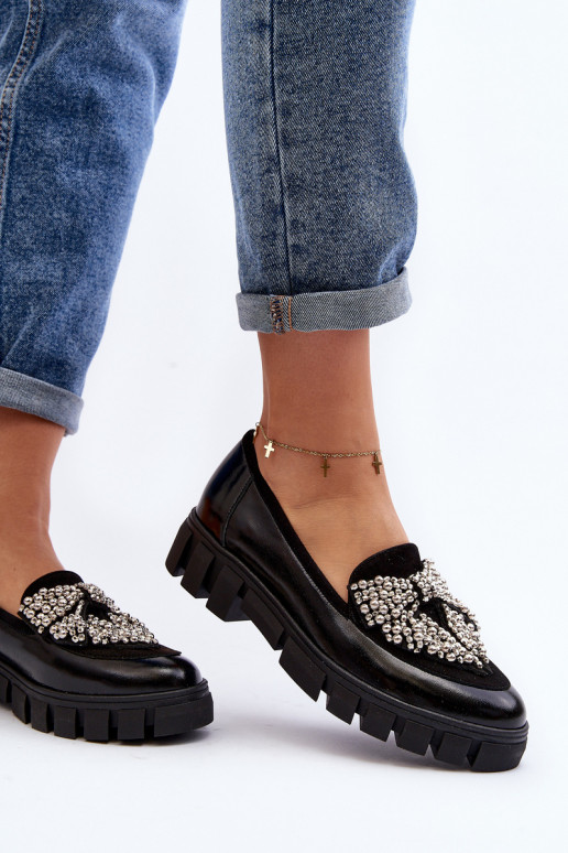 Mocassins laqués Féminin Laura Messi 2785 couleur noire Mocassins laqués Féminin Laura Messi 2785 couleur noire