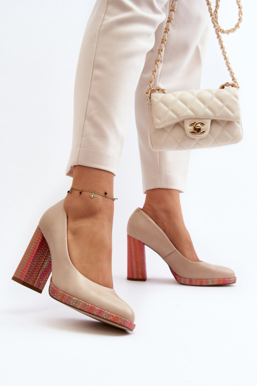 Schoenen met hakken Laura Messi 2746 ivoor Schoenen met hakken Laura Messi 2746 ivoor