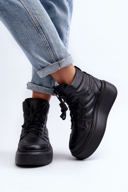 Zazoo 3392/X Dames Leer sportschoenen met platform zInart Zazoo 3392/X Dames Leer sportschoenen met platform zInart