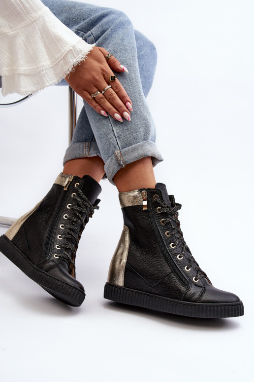 Zazoo 3081 Leer Vrijetijdsschoenen Op de INig zInart